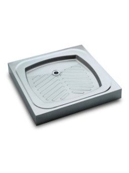 Plato ducha acero inox 75x75x4cm