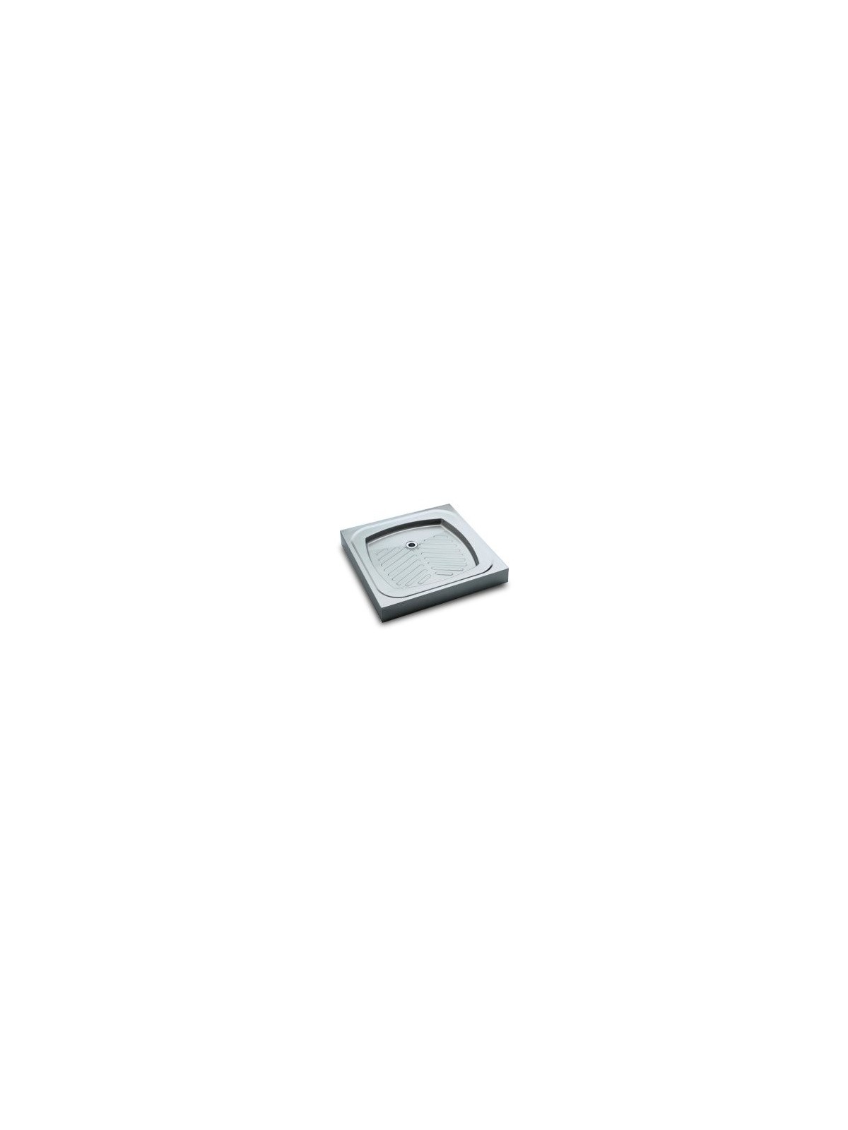 Plato ducha acero inox 75x75x4cm