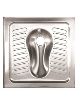 Taza turca acero inox 70x70x23cm