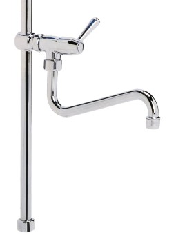 Mástil para grifo ducha con caño de