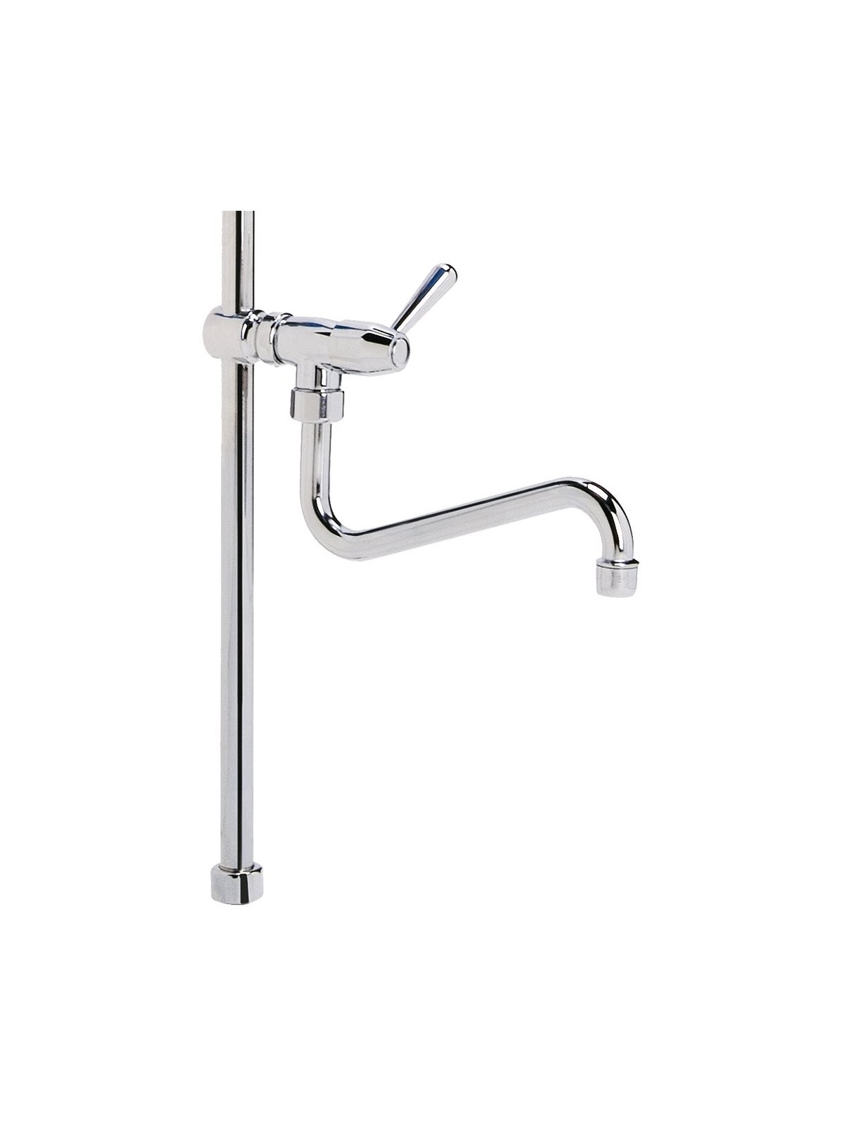 Mástil para grifo ducha con caño de