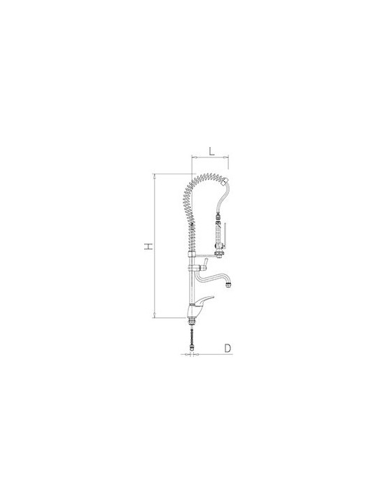 Grifo ducha con caño Serie MNx