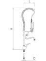 Grifo ducha con caño Serie MNx