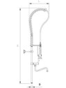 Grifo ducha con caño Serie Basic
