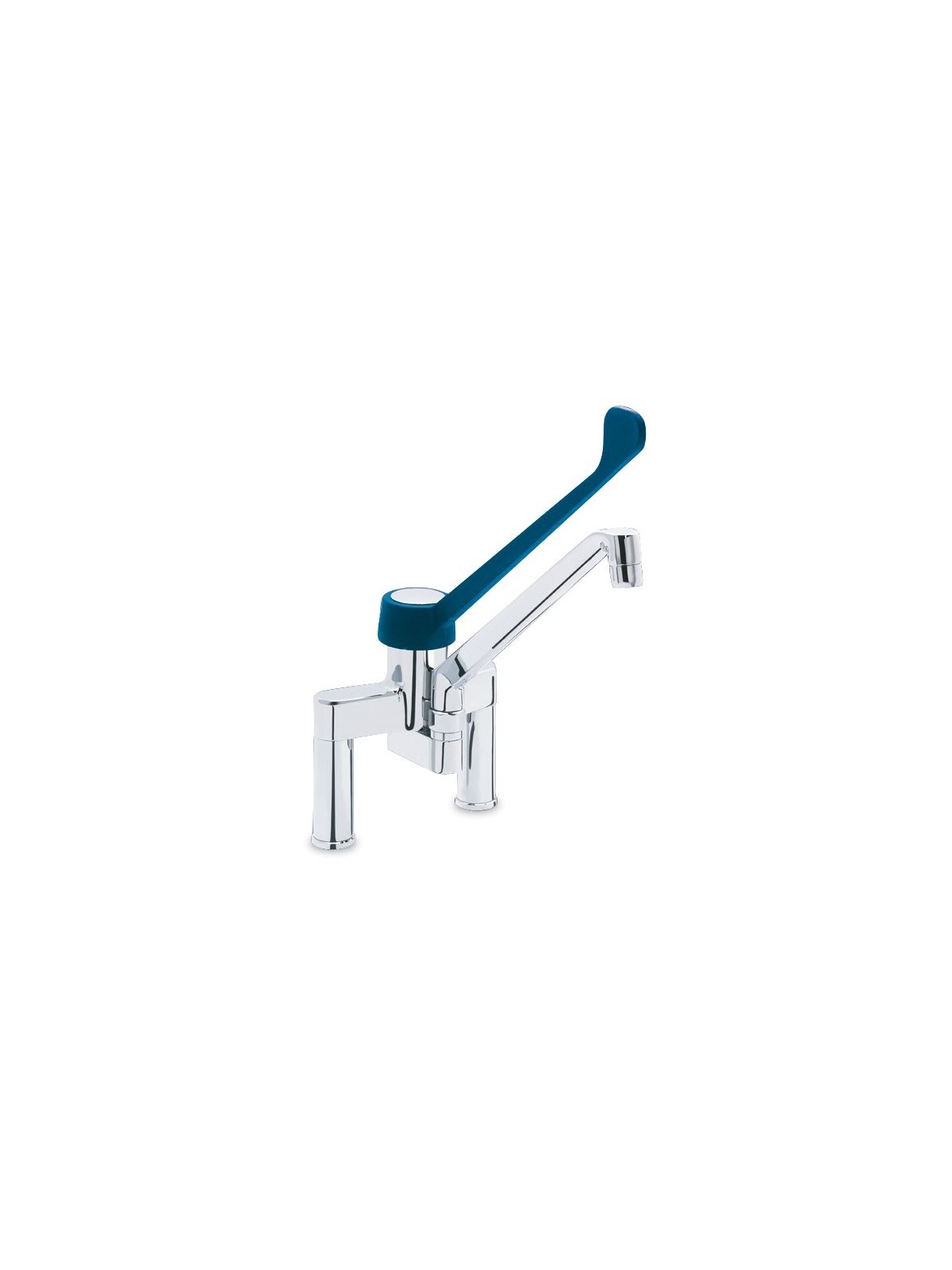 Grifo doble entrada accionamiento a codo Serie Monoblock