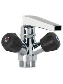 Grifo giratorio sobremesa dos aguas Serie Extra bajo