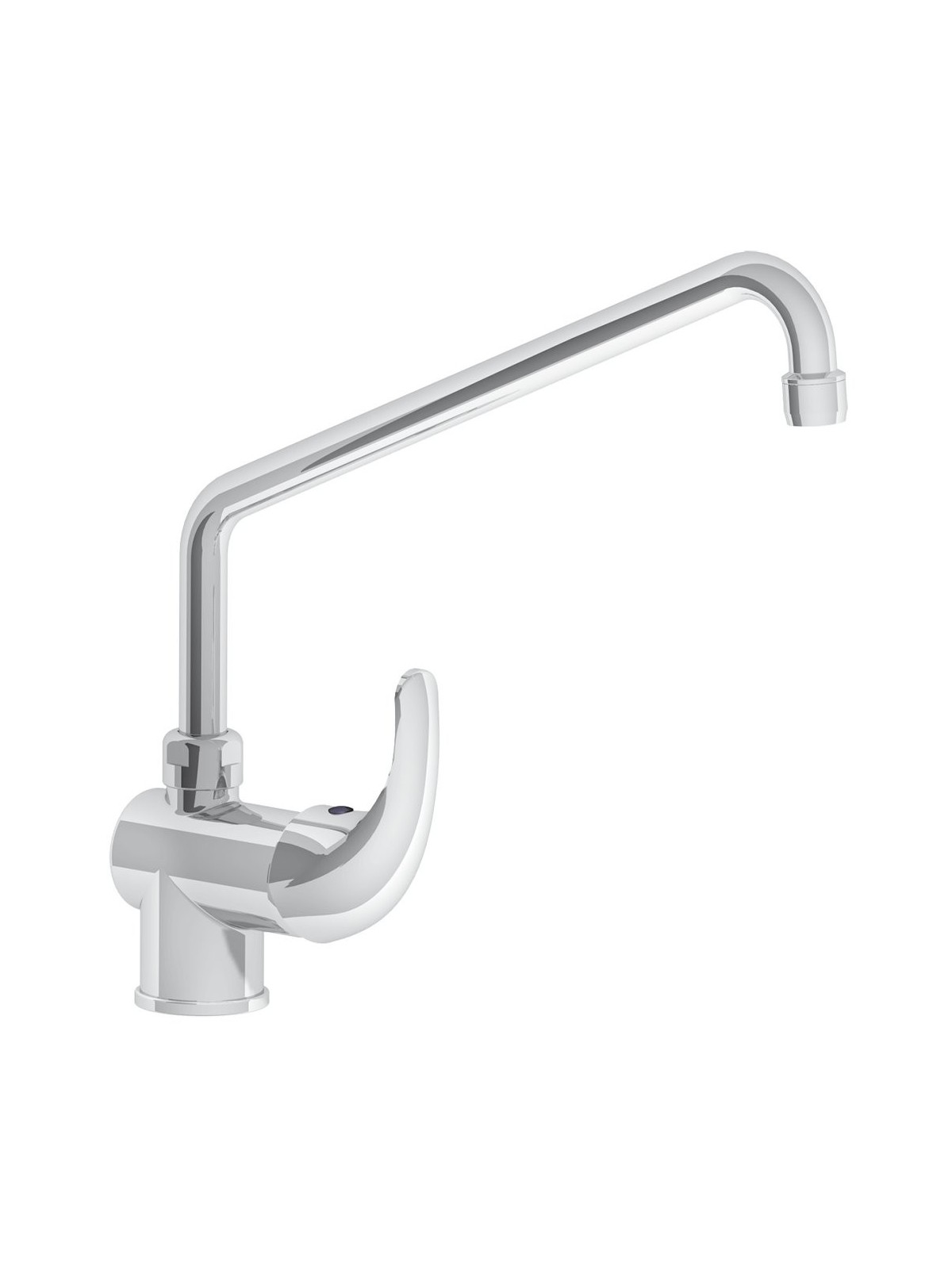 Grifo monomando sobremesa caño giratorio elevado