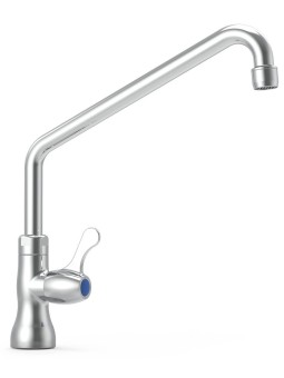 Grifo giratorio 1/4 vuelta un agua caño alto 250x240x1/2