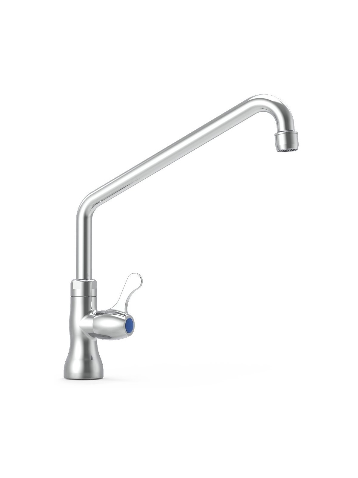 Grifo giratorio 1/4 vuelta un agua caño alto 250x240x1/2
