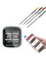 Termómetro barbacoa bluetooth con 4 sondas 8x7x4cm