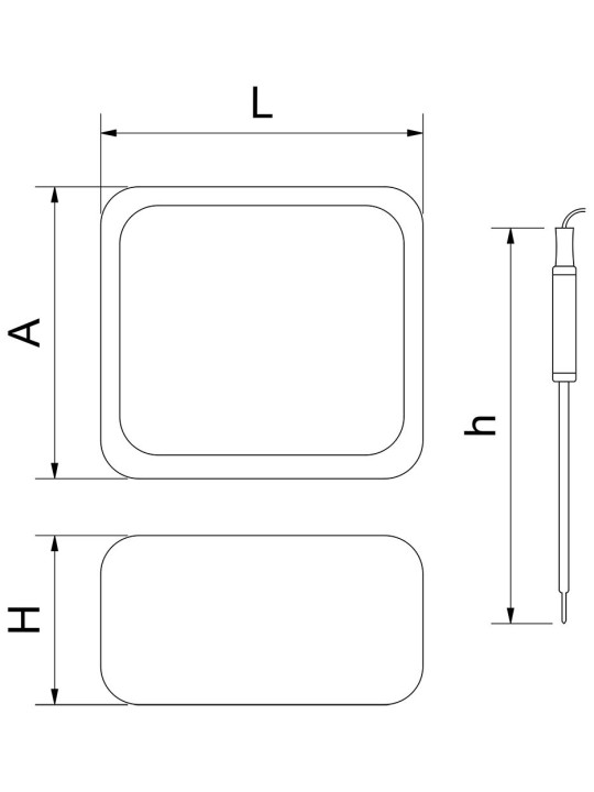 Termómetro barbacoa bluetooth con 4 sondas 8x7x4cm