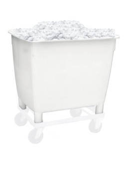 Contenedor rectangular gran capacidad blanco 210 lts 79x60x68cm