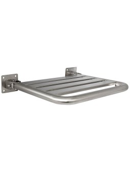 Asiento para ducha abatible inox 46x44x2cm
