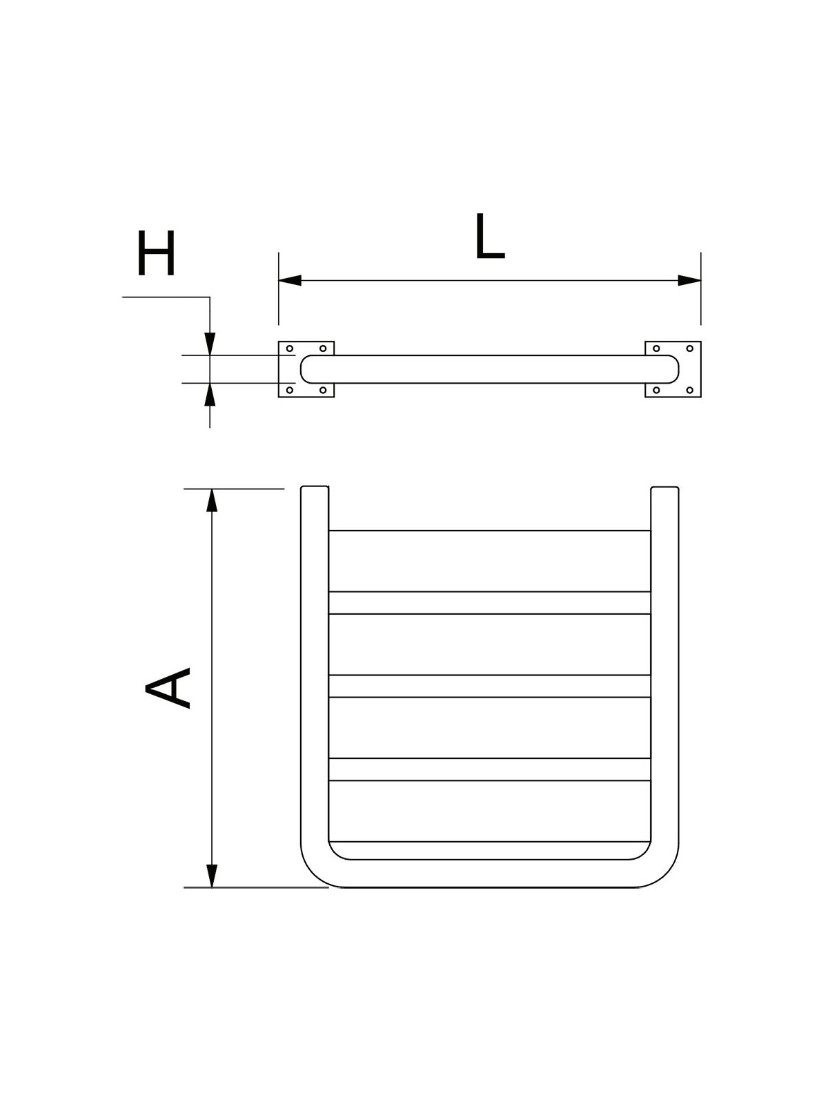 Asiento para ducha abatible inox 46x44x2cm