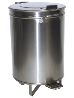 Contenedor inox. con tapa y pedal 75 lts
