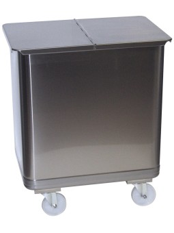 Contenedor inox. con tapa...