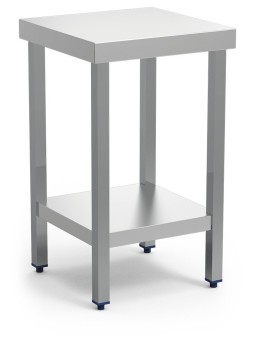 Mesa central c/entrepaño 50x50x85cm