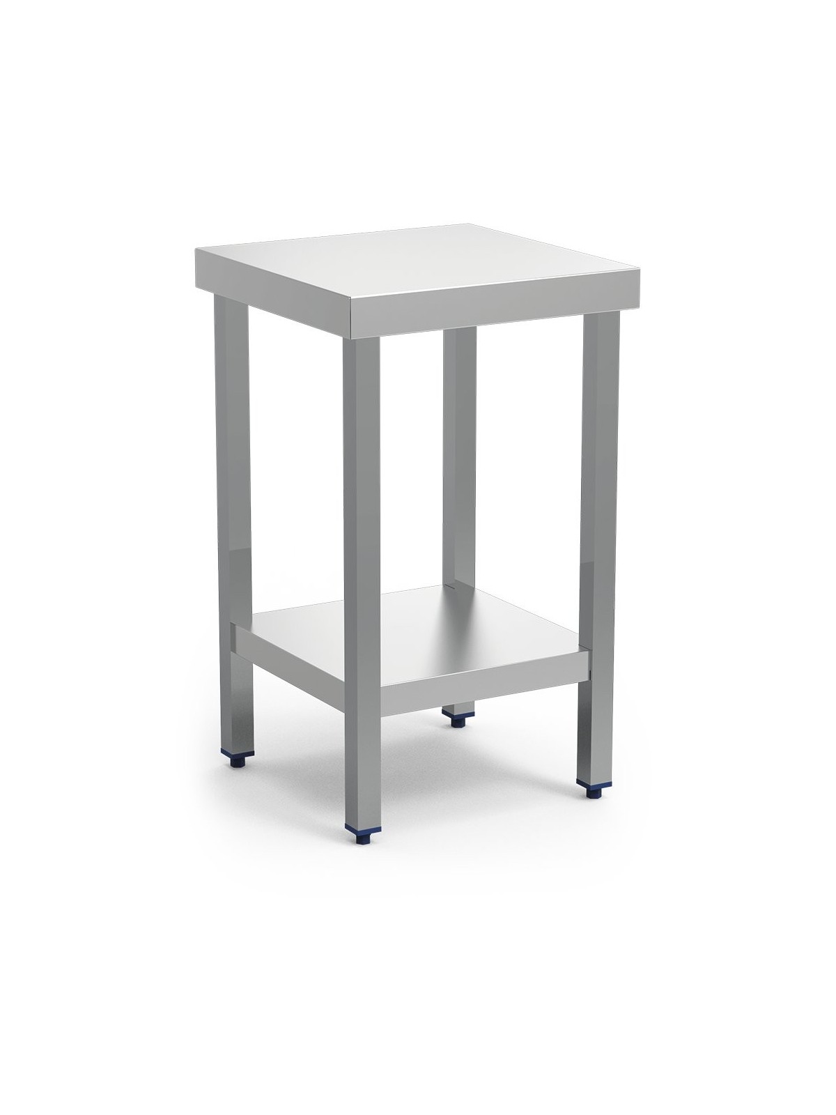 Mesa central c/entrepaño 50x50x85cm