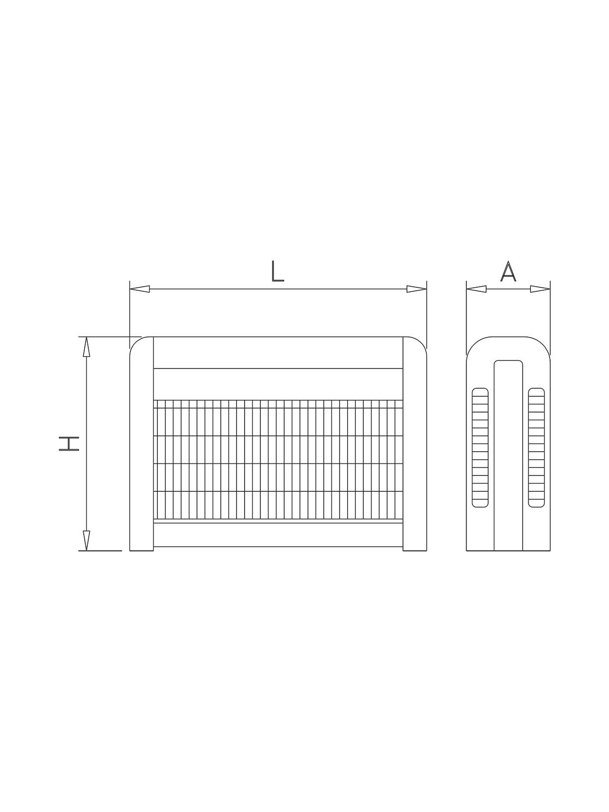Exterminador de insectos serie UK-240 LED / 30 w. inoxidable 69x10x28cm