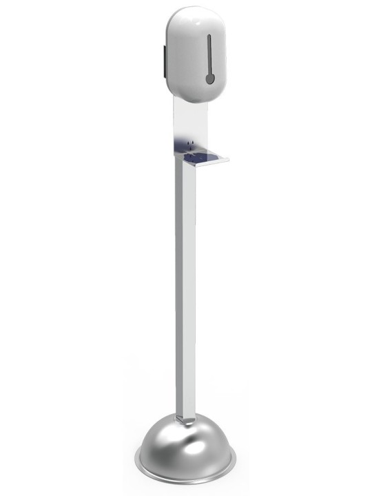 Columna con dispensador de gel hidroalcohólico