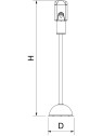 Columna con dispensador de gel hidroalcohólico