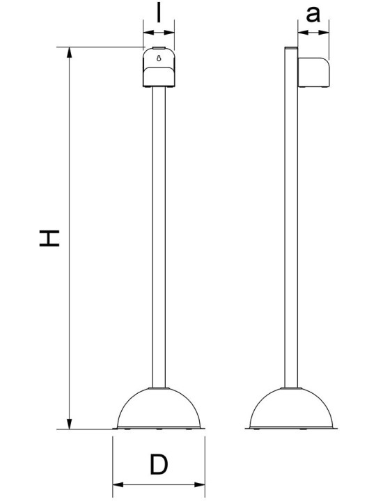 Columna para botella de gel hidroalcohólico