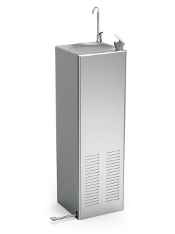 Fuente refrigerada de agua fría Cold+ con grifo a pedal 31x47x98cm
