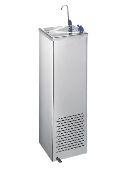 Fuente refrigerada de agua fría Cold+ con llenajarras a pedal 31x47x98cm