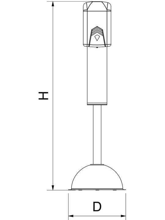 Columna infantil con dispensador de gel hidroalcohólico