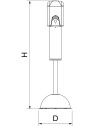 Columna infantil con dispensador de gel hidroalcohólico