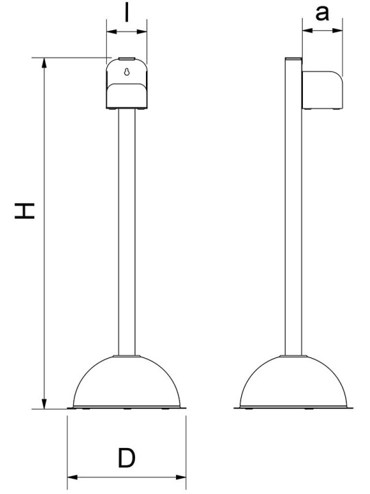 Columna infantil para botella de gel hidroalcohólico