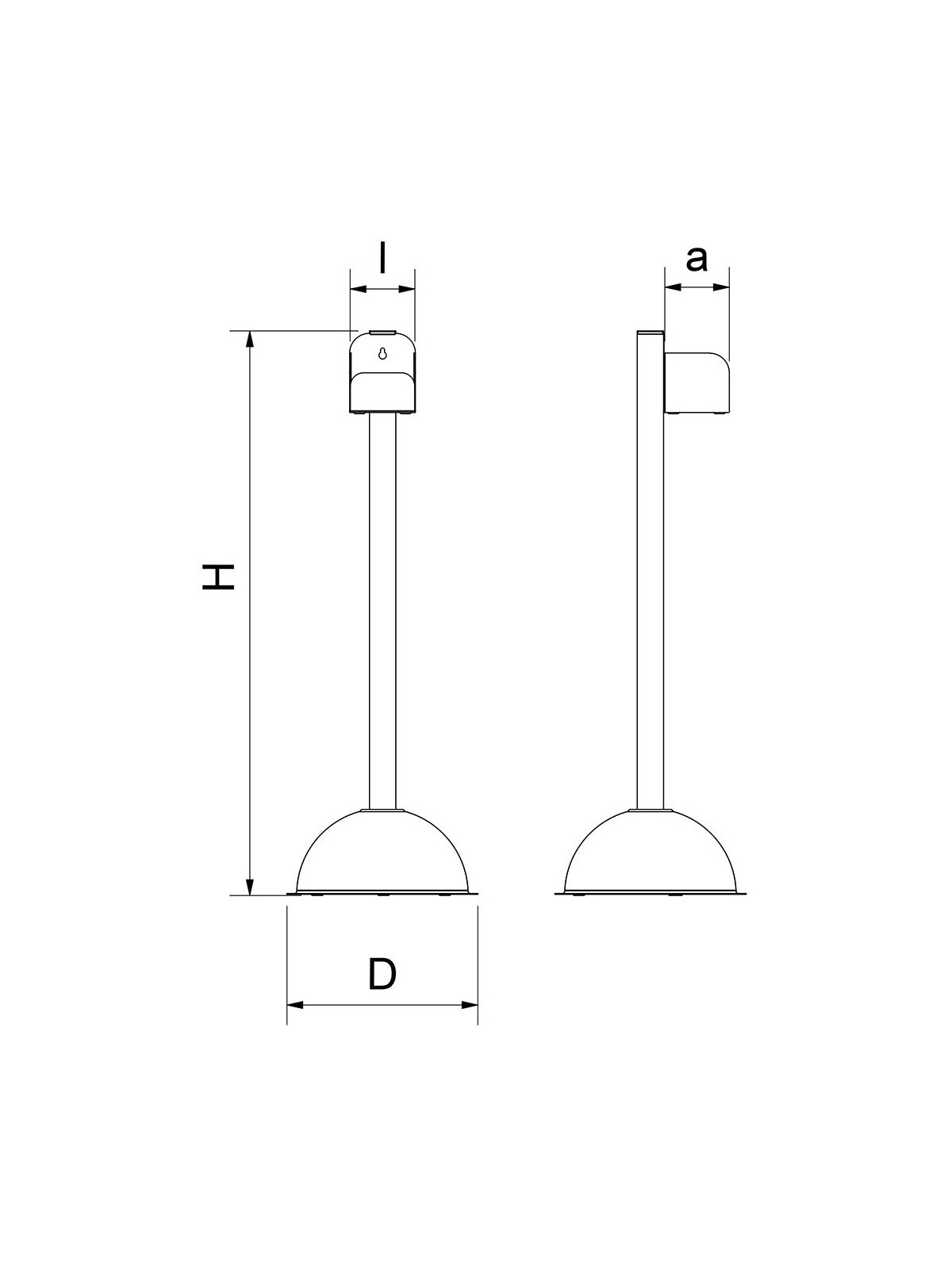 Columna infantil para botella de gel hidroalcohólico