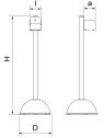 Columna infantil para botella de gel hidroalcohólico