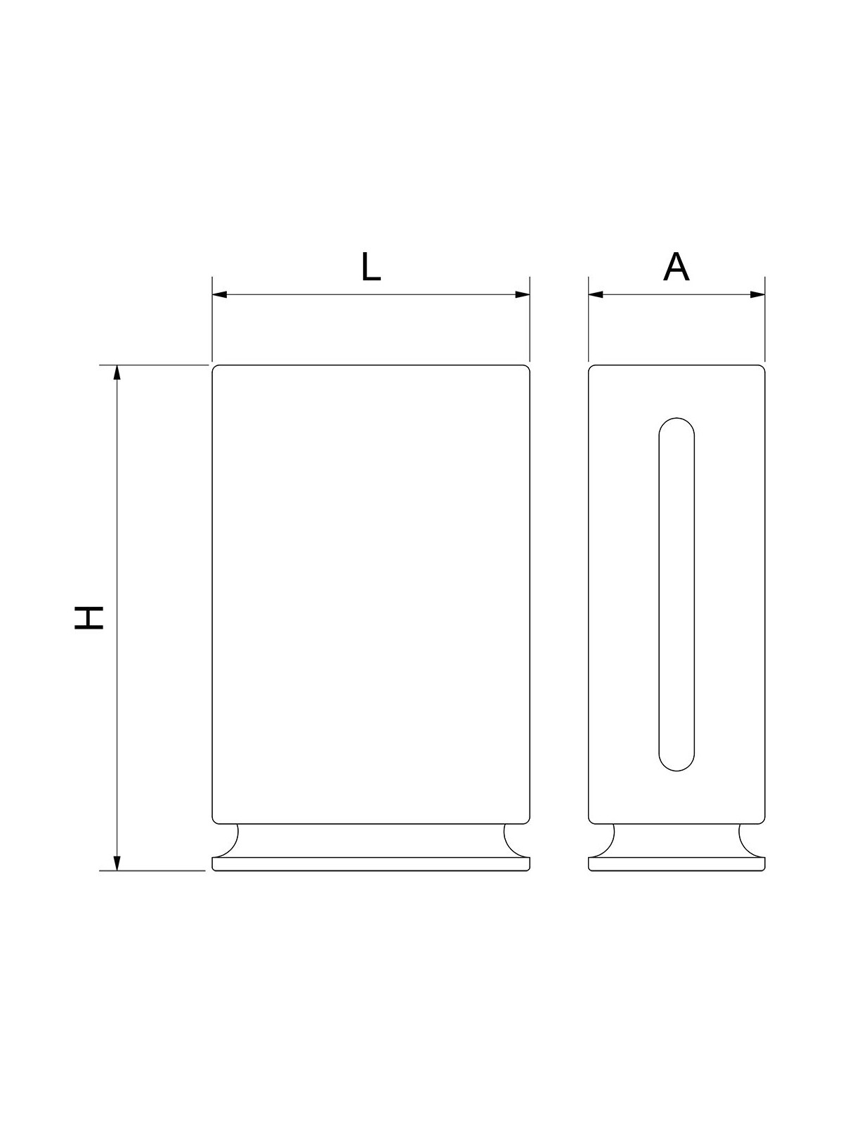 Purificador de aire UV-C filtro HEPA 36x20x57cm