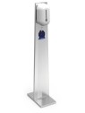 Columna de acero inox con jabonera electrónica 21x35x119cm