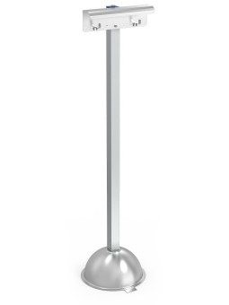 Columna de acero inox con dispensador de bolsas de paraguas 29x31x120cm
