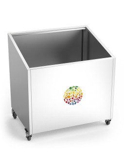 Módulo expositor de frutas y/o verduras con ruedas 86x63x90cm