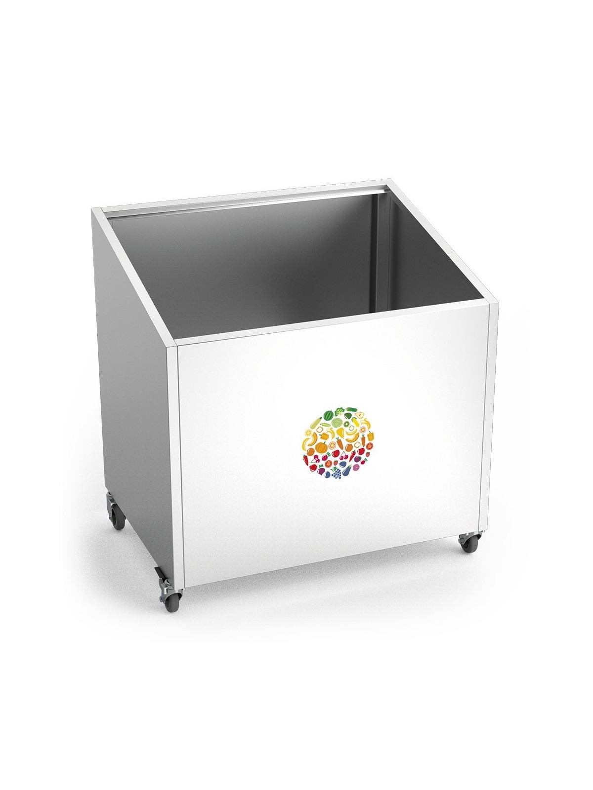 Módulo expositor de frutas y/o verduras con ruedas 86x63x90cm