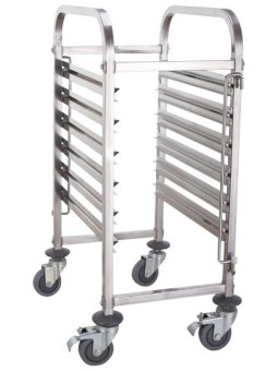 Carro bandejero Gastronorm 1/1 7 niveles 38x55x99cm
