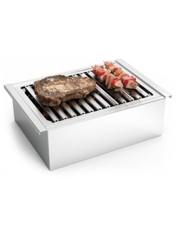 Barbacoa inoxidable de sobremesa 40x28x13cm