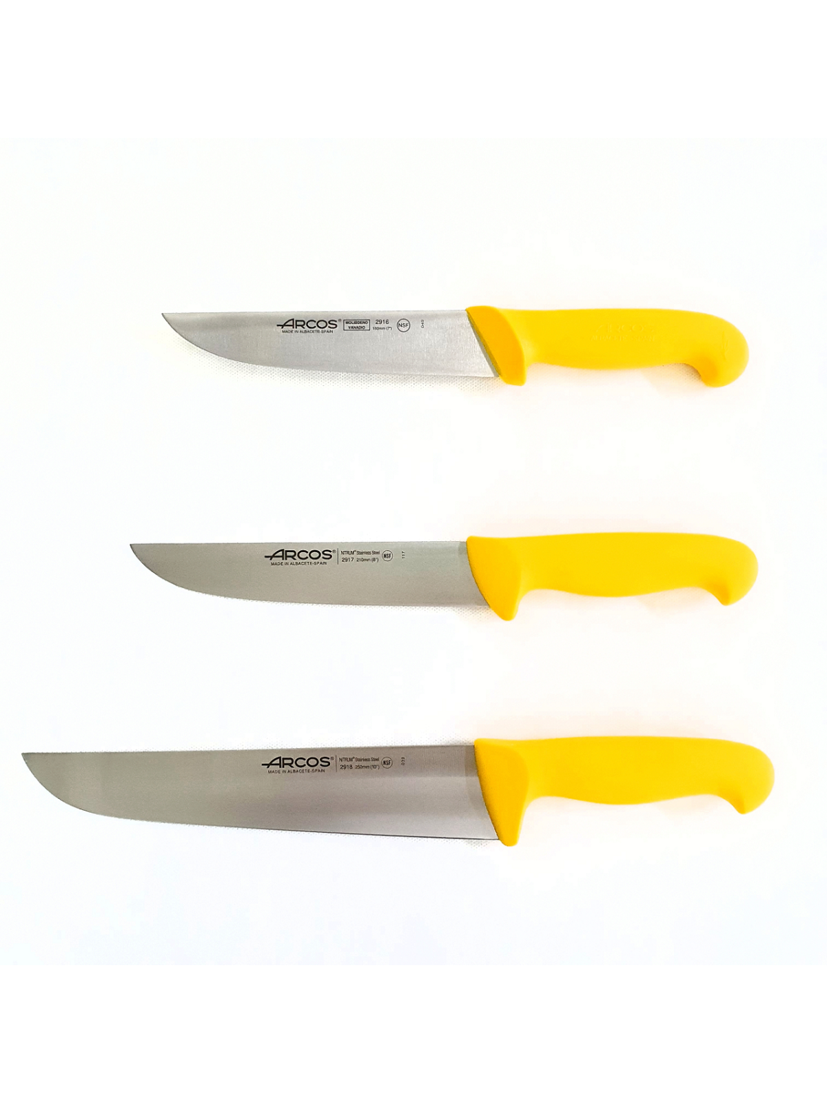Cuchillo Carnicero Arcos Amarillo - Productos Hosteleros