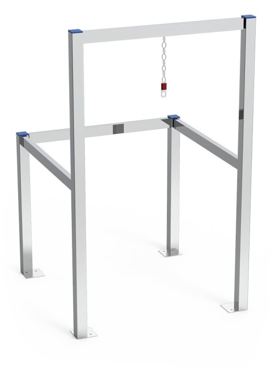 Parking para carros acero inoxidable 1 fila 69x69x114cm