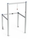 Parking para carros acero inoxidable 1 fila 69x69x114cm
