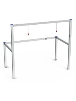 Parking para carros acero inoxidable 2 filas 133x69x114cm