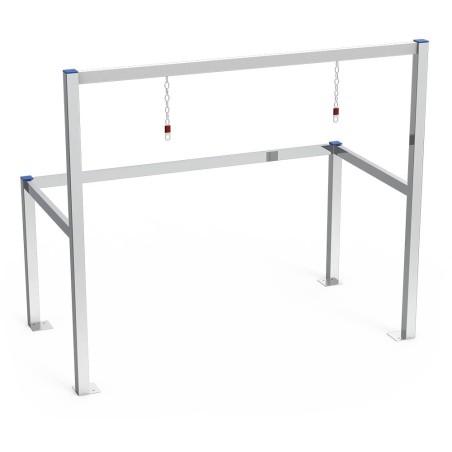 Parking para carros acero inoxidable 2 filas 133x69x114cm