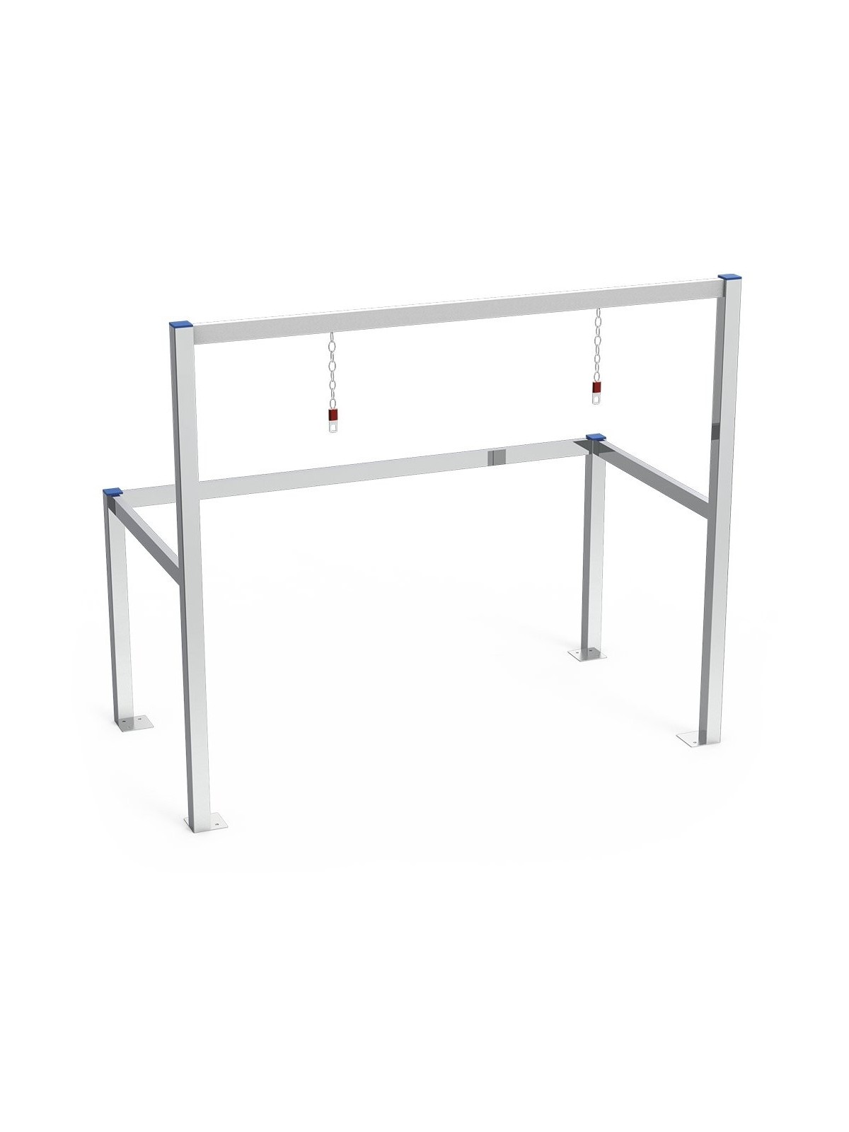Parking para carros acero inoxidable 2 filas 133x69x114cm