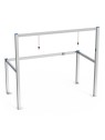 Parking para carros acero inoxidable 2 filas 133x69x114cm