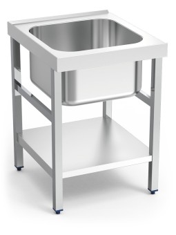 Mesa de entrada para lavavajillas c/entrepaño 61x70x86cm