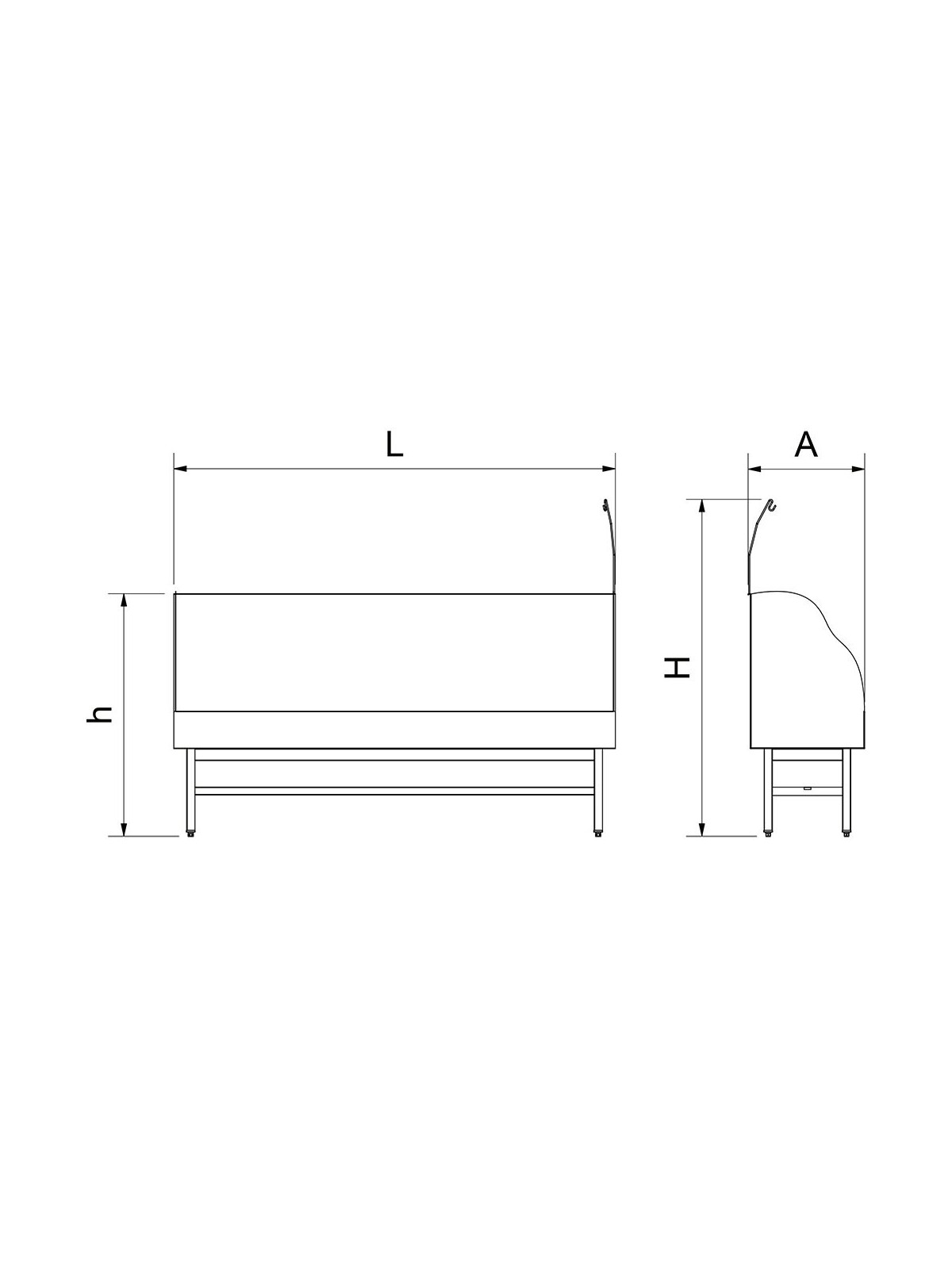 Fregadero para lavado de bicicletas xL 212x56x162cm