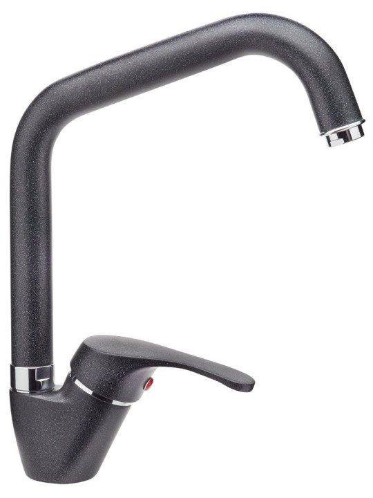 Grifo de cocina monomando negro